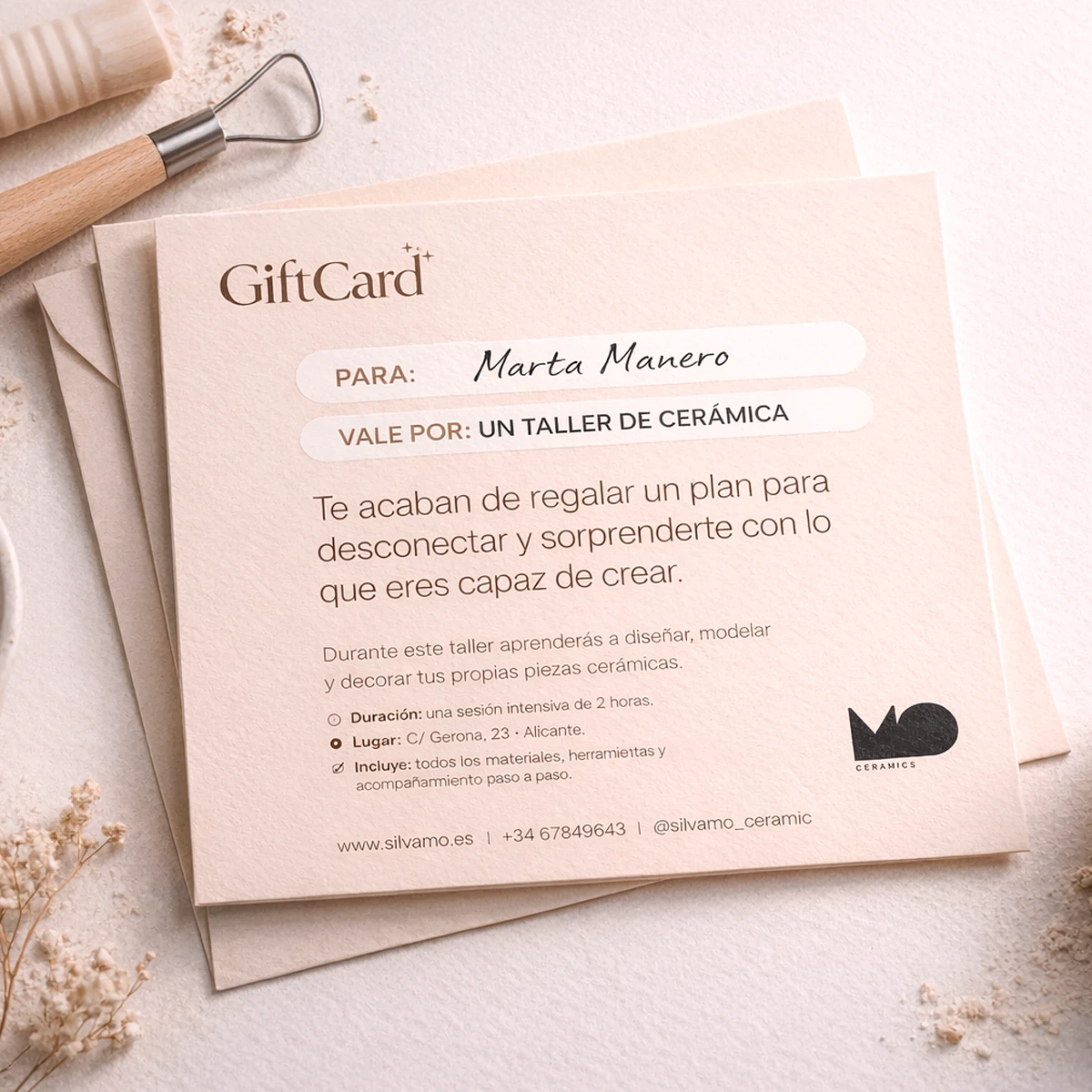 Taller de joyería cerámica en Alicante